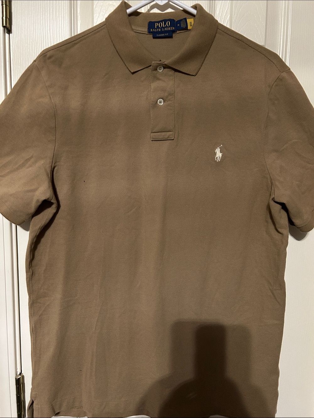 Polo by Ralph Lauren Tan Short-Sleeve Pique Polo